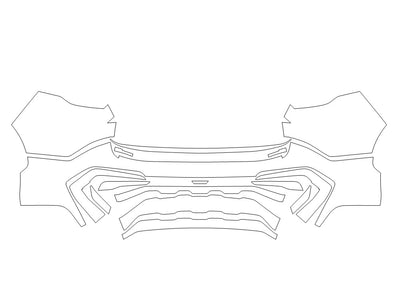 sportage 3M Clear Bra Door Cup Precut PPF Diagram