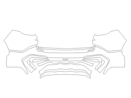 sportage 3M Clear Bra Door Cup Precut PPF Diagram