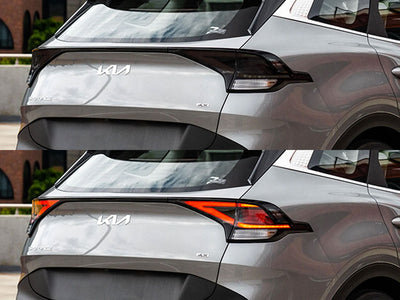 sportage Before and After Smoked Taillights