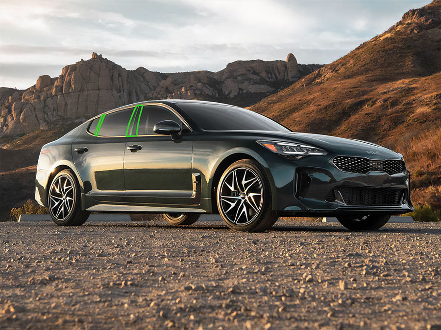 kia stinger 2018-2023 Pillar Post Trim Installation Location