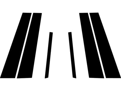 kia stinger 2018-2023 Carbon Fiber Pillar Trim Diagram