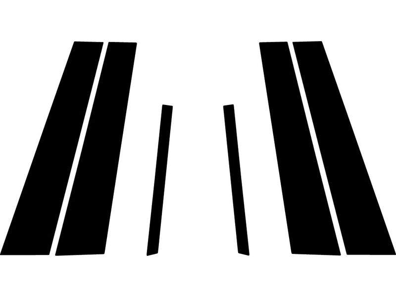 kia stinger 2018-2023 Camo Pillar Trim Diagram