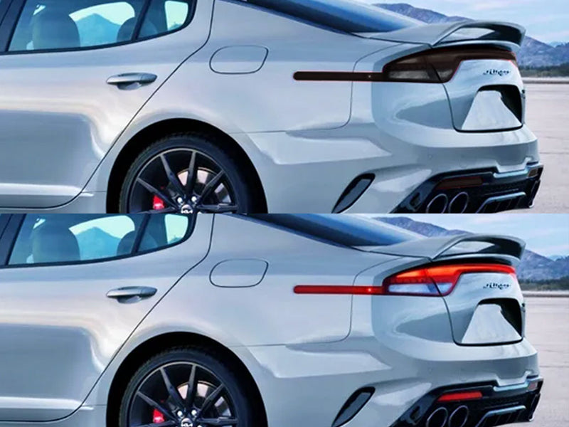 stinger Before and After Smoked Taillights