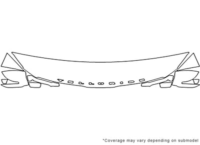 telluride 3M Clear Bra Hood Precut PPF Diagram