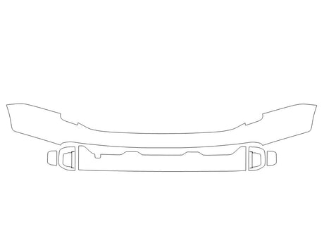telluride 3M Clear Bra Door Cup Precut PPF Diagram