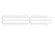 telluride Avery Dennison Clear Bra Door Cup Precut PPF Diagram