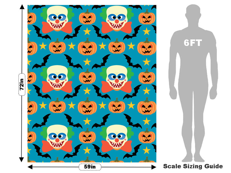 Killer Clowns Halloween Vehicle Wrap Scale~Rwraps Series 914 Killer Clowns Halloween Measurements~1