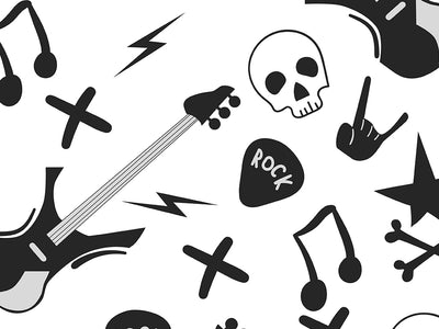 Killer Guitar Music Vinyl Wrap Pattern~Rwraps Series 914 Digitally Printed Vinyl Wrap~0