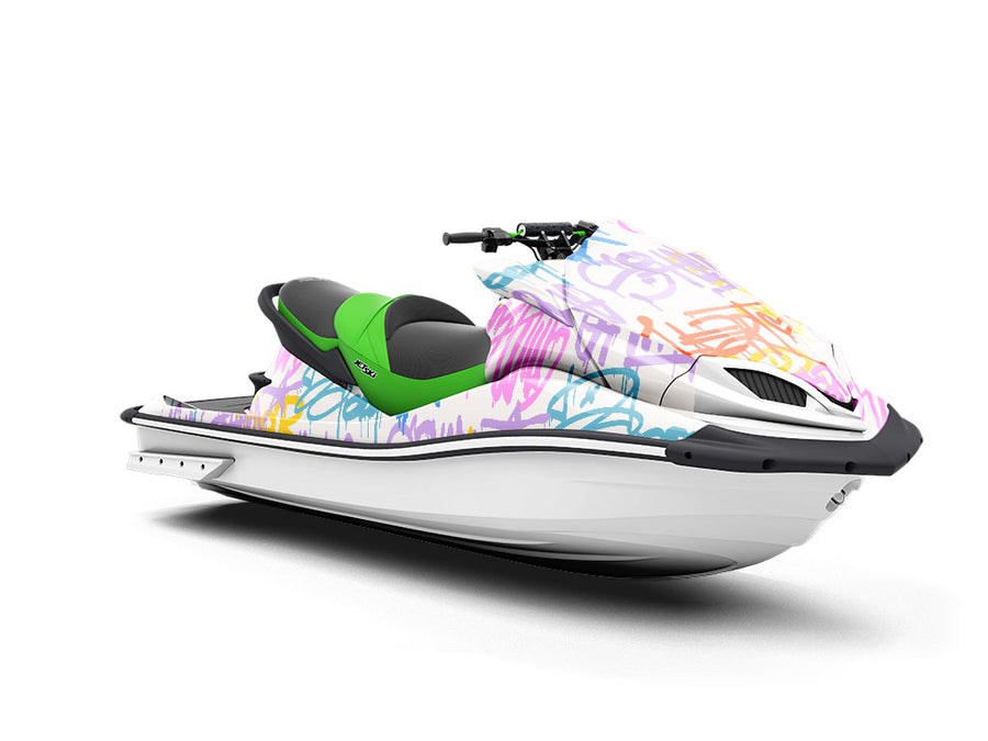 King Star Graffiti Jet Ski Vinyl Customized Wrap