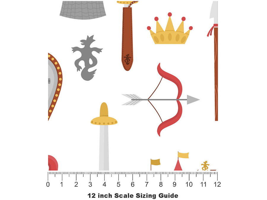 Knight Shift Fantasy Vinyl Film Pattern Size 12 inch Scale~Rwraps Knight Shift Fantasy Sizing Chart~2