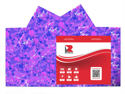 knockout punch paint splatter Craft Vinyl Sheet Pack