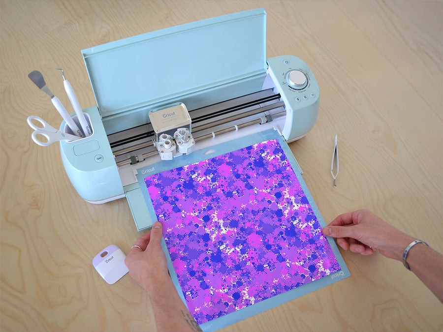 knockout punch paint splatter Cricut Compatible Vinyl