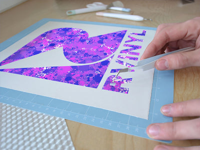 knockout punch paint splatter Easy Weed Craft Vinyl