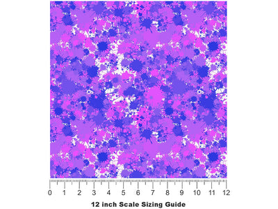 Knockout Punch Paint Splatter Vinyl Film Pattern Size 12 inch Scale~Rwraps Knockout Punch Paint Splatter Sizing Chart~2
