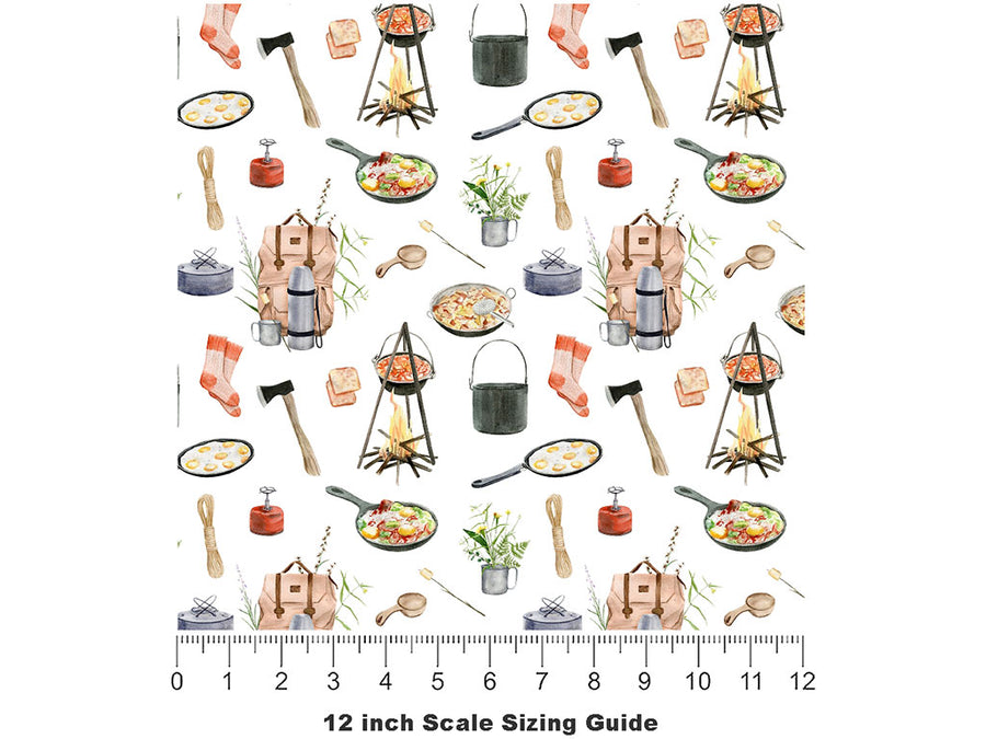 KOA Living Camping Vinyl Film Pattern Size 12 inch Scale~Rwraps KOA Living Camping Sizing Chart~2