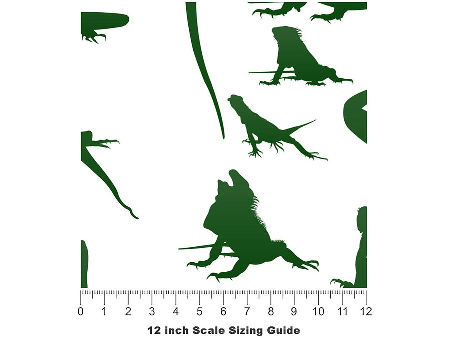 Komodo Dragons Reptile Vinyl Film Pattern Size 12 inch Scale~Rwraps Komodo Dragons Reptile Sizing Chart~2