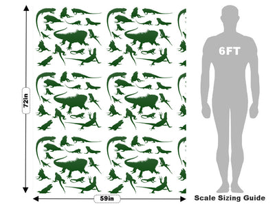 Komodo Dragons Reptile Vehicle Wrap Scale~Rwraps Series 914 Komodo Dragons Reptile Measurements~1