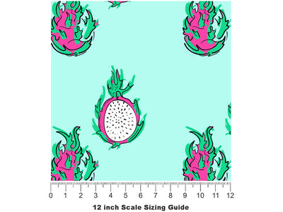 LA Woman Fruit Vinyl Film Pattern Size 12 inch Scale~Rwraps LA Woman Fruit Sizing Chart~2