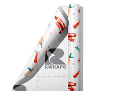 Labor Day Americana Wrap Film Sheets~Rwraps Series 914 Labor Day Americana Scrolled Sheet~4