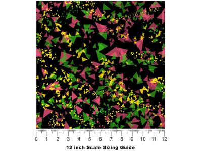 Labyrinth King Retro Vinyl Film Pattern Size 12 inch Scale~Rwraps Labyrinth King Retro Sizing Chart~2