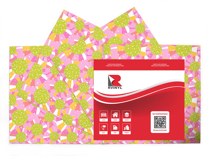 ladies disco mosaic Craft Vinyl Sheet Pack