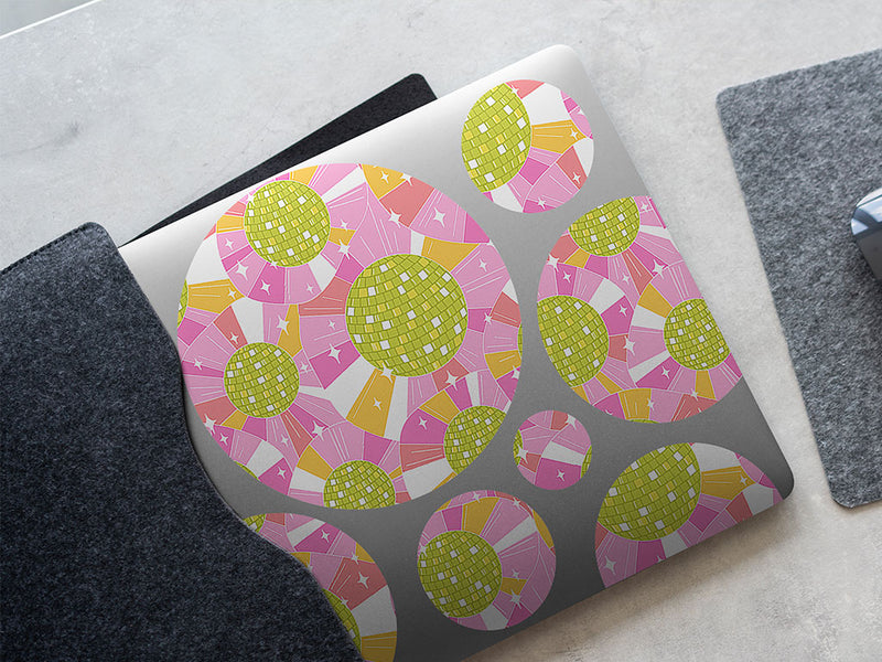 ladies disco mosaic DIY Laptop Stickers