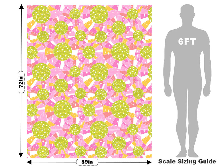Ladies Disco Mosaic Vehicle Wrap Scale~Rwraps Series 914 Ladies Disco Mosaic Measurements~1