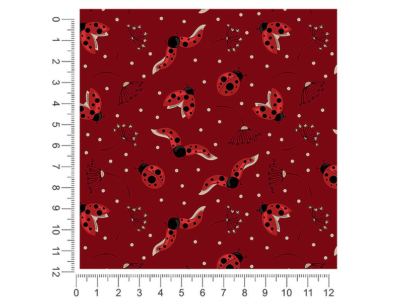 ladies in red bug 1ft x 1ft Craft Sheets