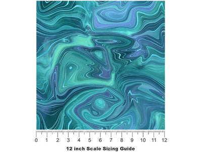 Lady Diana Gemstone Vinyl Film Pattern Size 12 inch Scale~Rwraps Lady Diana Gemstone Sizing Chart~2