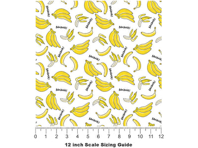 Lady Fingers Fruit Vinyl Film Pattern Size 12 inch Scale~Rwraps Lady Fingers Fruit Sizing Chart~2