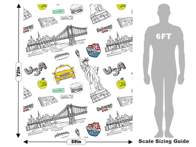Lady Liberty Americana Vehicle Wrap Scale~Rwraps Series 914 Lady Liberty Americana Measurements~2
