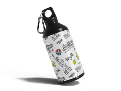 lady liberty  Water Bottle DIY Stickers