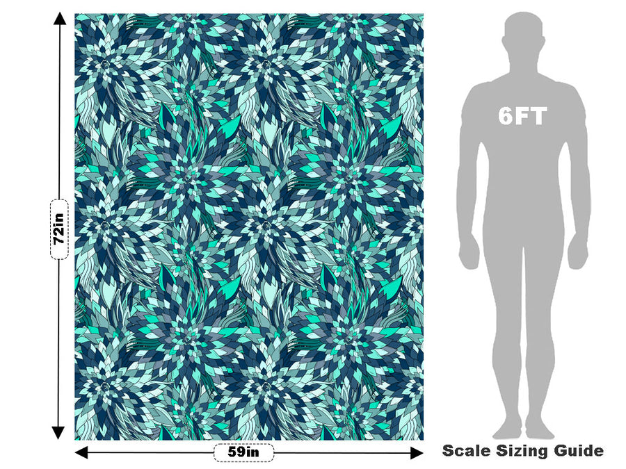 Lady Saso Floral Vehicle Wrap Scale~Rwraps Series 914 Lady Saso Floral Measurements~1
