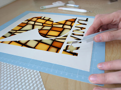 laguna beach mosaic Easy Weed Craft Vinyl