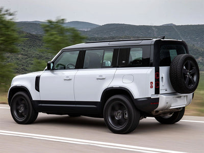 land rover defender 2020-2024 Brushed Aluminum Black Pillar Trim