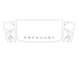 land-rover defender 3M Clear Bra Hood Precut PPF Diagram