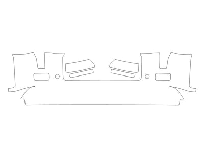 land-rover defender 3M Clear Bra Door Cup Precut PPF Diagram