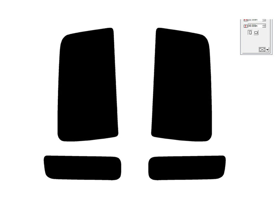 discovery Precut Tail Light Tint Diagram