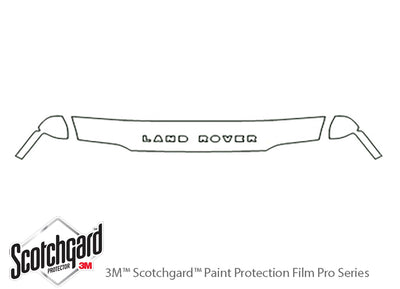 discovery 3M Clear Bra Hood Precut PPF Diagram