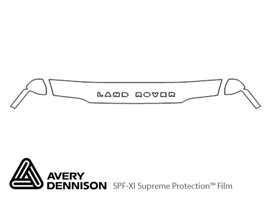 discovery Avery Dennison Clear Bra Hood Precut PPF Diagram