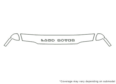 discovery 3M Clear Bra Hood Precut PPF Diagram