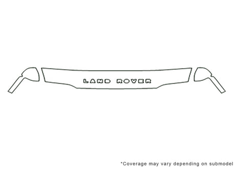 discovery Avery Dennison Clear Bra Hood Precut PPF Diagram