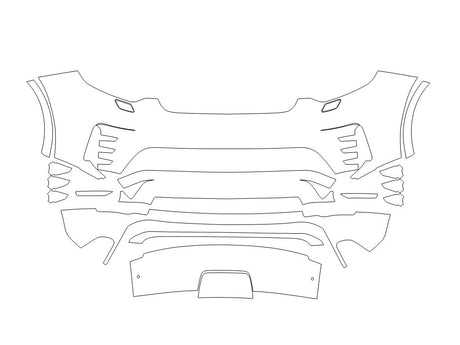discovery 3M Clear Bra Bumper Precut PPF Diagram