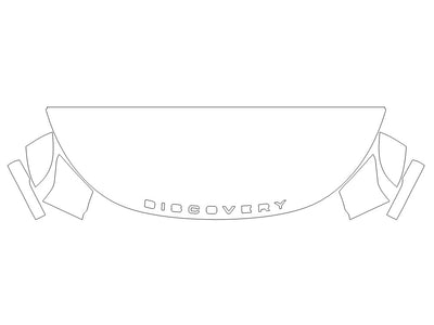 land-rover discovery Avery Dennison Clear Bra Hood Precut PPF Diagram