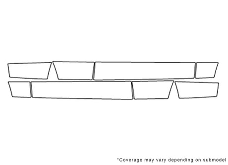 discovery ii 3M Clear Bra Door Cup Precut PPF Diagram