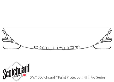 discovery sport 3M Clear Bra Hood Precut PPF Diagram