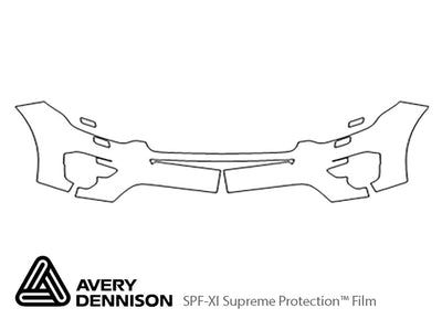 discovery sport Avery Dennison Clear Bra Bumper Precut PPF Diagram