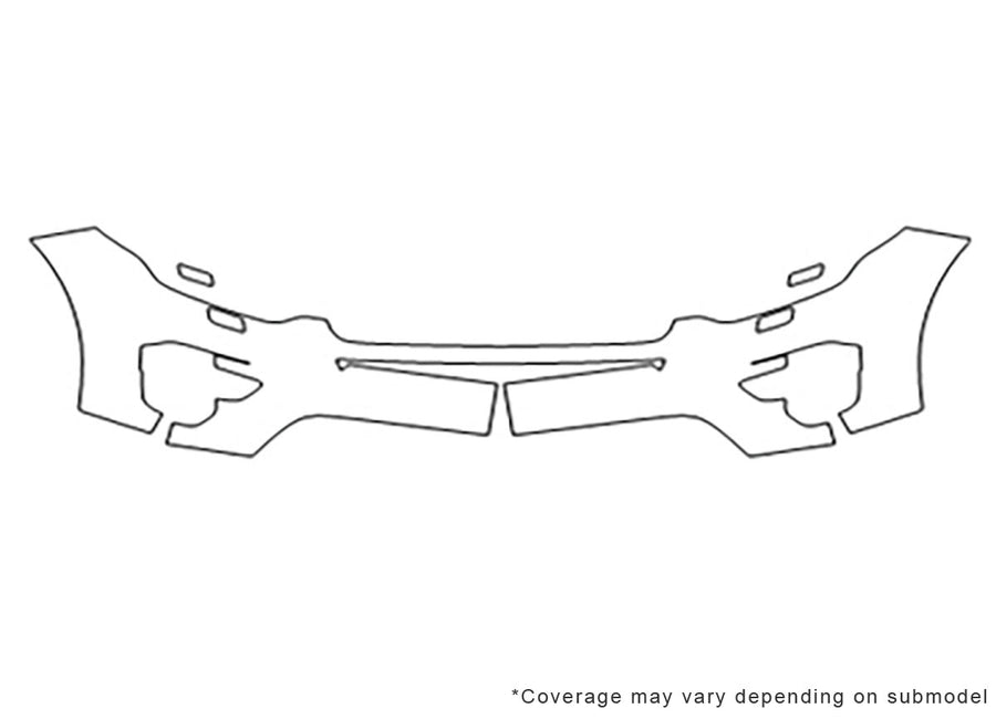 discovery sport Avery Dennison Clear Bra Bumper Precut PPF Diagram