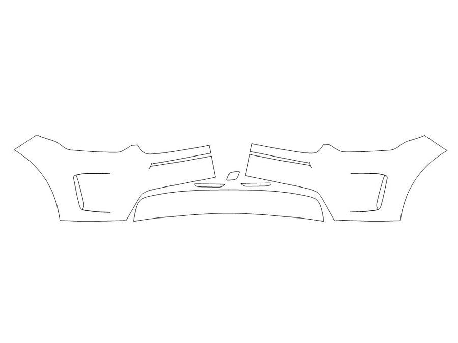 discovery sport 3M Clear Bra Bumper Precut PPF Diagram