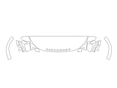 land-rover discovery sport Avery Dennison Clear Bra Hood Precut PPF Diagram